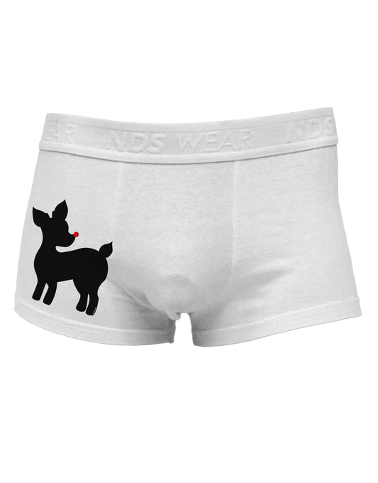 Cute Rudolph Silhouette - Christmas Side Printed Mens Trunk Underwear by TooLoud-Mens Trunk Underwear-NDS Wear-White-Small-Davson Sales