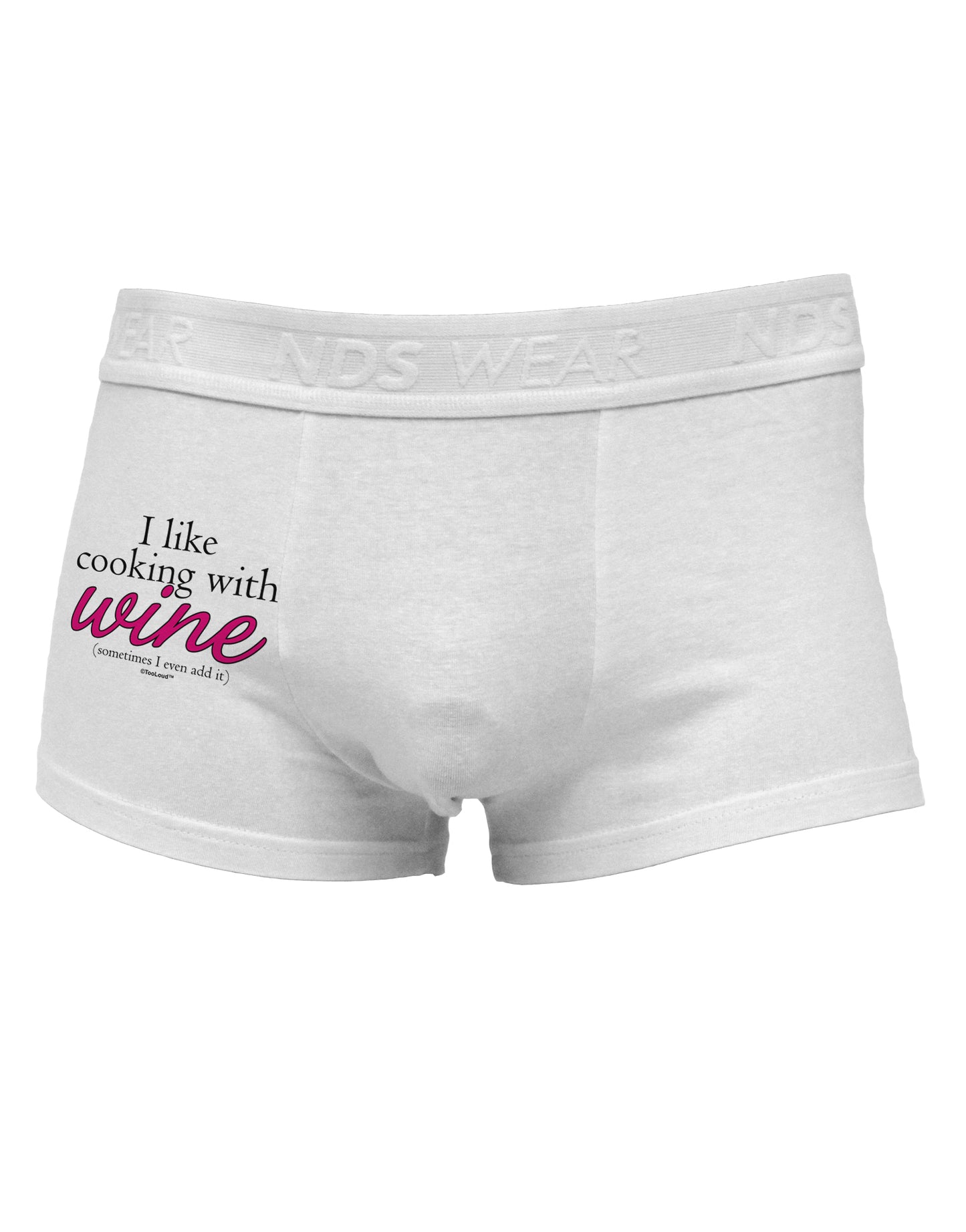 I Like Cooking With Wine Side Printed Mens Trunk Underwear by TooLoud-Mens Trunk Underwear-NDS Wear-White-Small-Davson Sales