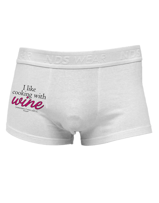I Like Cooking With Wine Side Printed Mens Trunk Underwear by TooLoud-Mens Trunk Underwear-NDS Wear-White-Small-Davson Sales