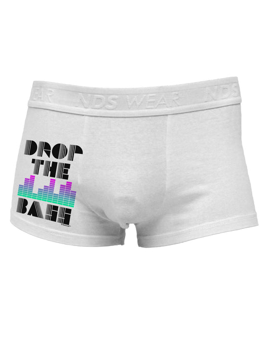 Drop the Bass Side Printed Mens Trunk Underwear-Mens Trunk Underwear-NDS Wear-White-Small-Davson Sales