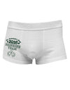 St Patricks Day Drinking Team Side Printed Mens Trunk Underwear-Mens Trunk Underwear-NDS Wear-White-Small-Davson Sales