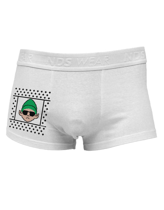 Cool Elf Christmas Sweater Side Printed Mens Trunk Underwear-Mens Trunk Underwear-NDS Wear-White-Small-Davson Sales