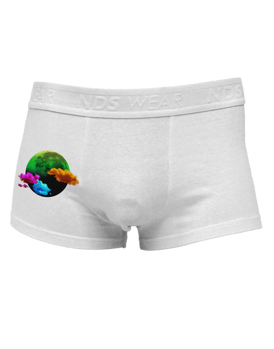 Moon Dream Hallucination Side Printed Mens Trunk Underwear-Mens Trunk Underwear-NDS Wear-White-Small-Davson Sales