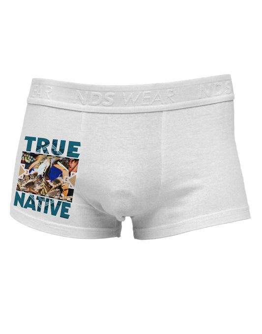 True Native American Side Printed Mens Trunk Underwear-Mens Trunk Underwear-NDS Wear-White-Small-Davson Sales