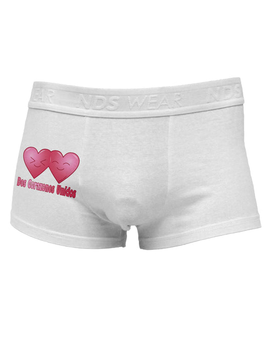 Dos Corazones Unidos Design Side Printed Mens Trunk Underwear by TooLoud-Mens Trunk Underwear-NDS Wear-White-Small-Davson Sales