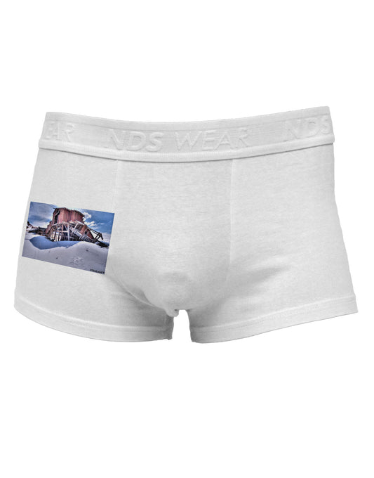 Victor Mines Colorado Side Printed Mens Trunk Underwear-Mens Trunk Underwear-NDS Wear-White-Small-Davson Sales