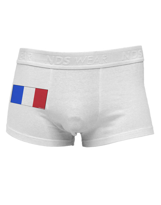French Flag - France Side Printed Mens Trunk Underwear by TooLoud-Mens Trunk Underwear-NDS Wear-White-Small-Davson Sales