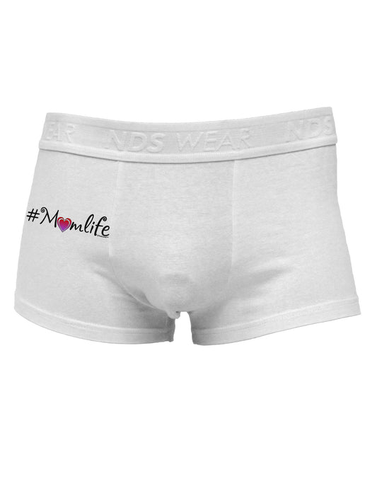Hashtag Momlife Side Printed Mens Trunk Underwear-Mens Trunk Underwear-NDS Wear-White-Small-Davson Sales