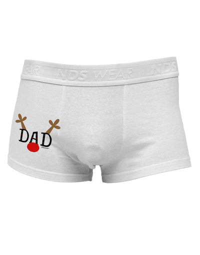 Matching Family Christmas Design - Reindeer - Dad Side Printed Mens Trunk Underwear by TooLoud-Mens Trunk Underwear-NDS Wear-White-Small-Davson Sales