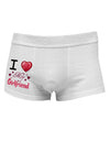 I Love Heart My Girlfriend Side Printed Mens Trunk Underwear-Mens Trunk Underwear-NDS Wear-White-Small-Davson Sales