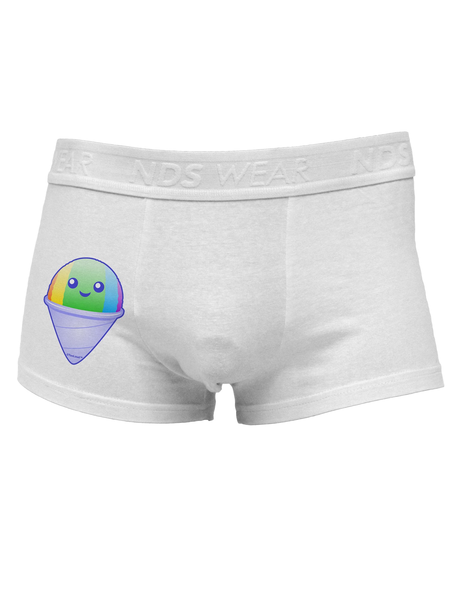Cute Shaved Ice Side Printed Mens Trunk Underwear by TooLoud-Mens Trunk Underwear-NDS Wear-White-Small-Davson Sales