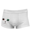 Adorable Space Cat Side Printed Mens Trunk Underwear by NDS Wear-Mens Trunk Underwear-NDS Wear-White-Small-Davson Sales