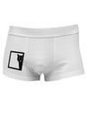 Cat Peeking Side Printed Mens Trunk Underwear by TooLoud-Mens Trunk Underwear-NDS Wear-White-Small-Davson Sales