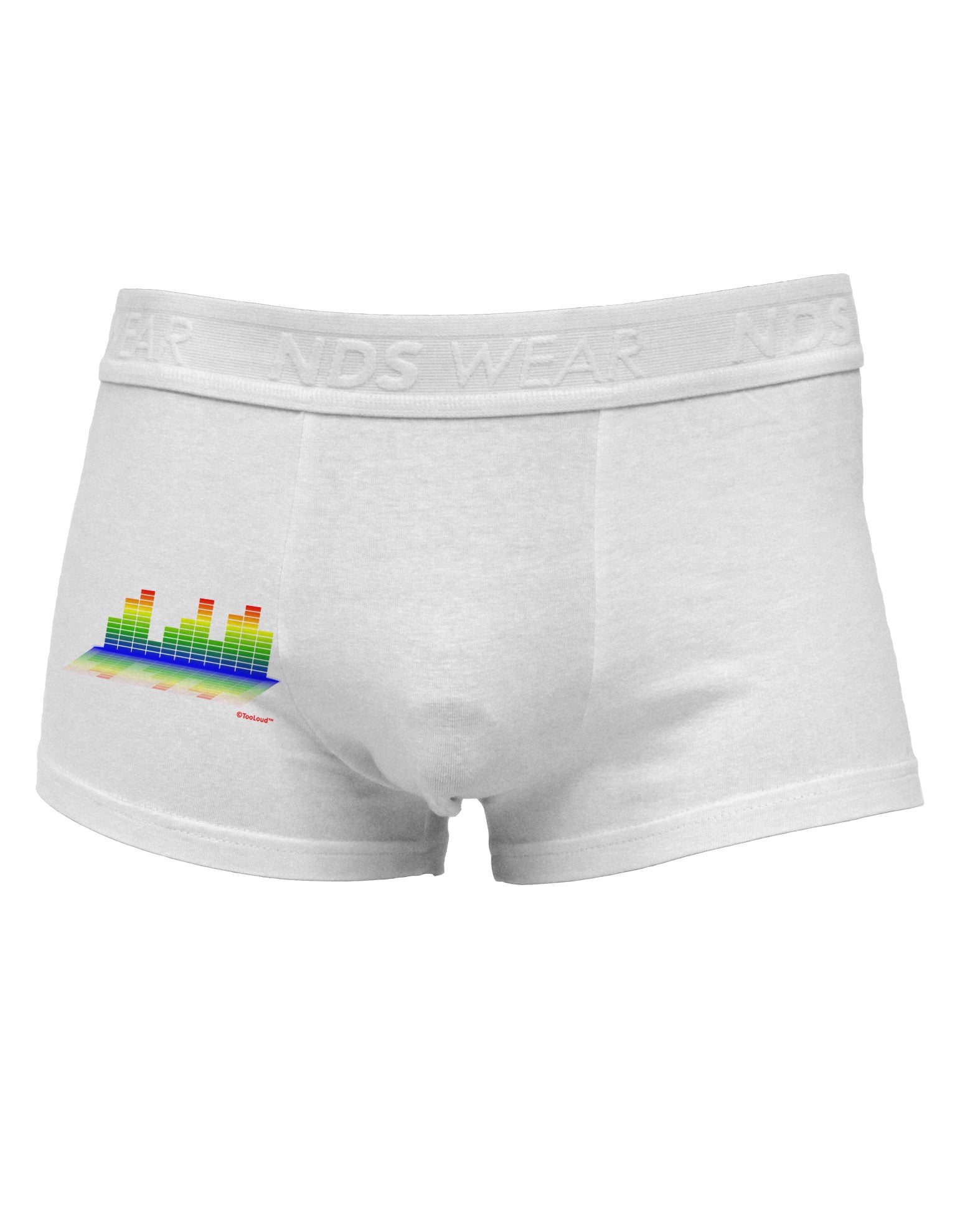 Equalizer Bars Design Side Printed Mens Trunk Underwear by TooLoud-Mens Trunk Underwear-NDS Wear-White-Small-Davson Sales
