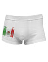 Mexican Flag Levels - Cinco De Mayo Side Printed Mens Trunk Underwear-Mens Trunk Underwear-NDS Wear-White-Small-Davson Sales