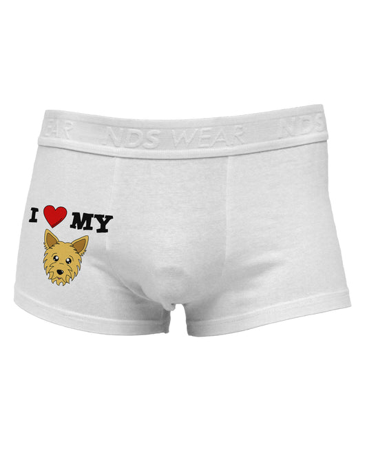 I Heart My - Cute Yorkshire Terrier Yorkie Dog Side Printed Mens Trunk Underwear by TooLoud-Mens Trunk Underwear-TooLoud-White-Small-Davson Sales