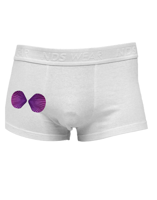 Mermaid Shell Bra Purple Side Printed Mens Trunk Underwear by TooLoud-Mens Trunk Underwear-NDS Wear-White-Small-Davson Sales