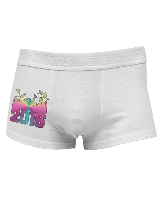 Current Year Graduation Color Side Printed Mens Trunk Underwear-Mens Trunk Underwear-NDS Wear-White-Small-Davson Sales