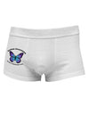 Autism Awareness - Puzzle Piece Butterfly Side Printed Mens Trunk Underwear-Mens Trunk Underwear-NDS Wear-White-Small-Davson Sales