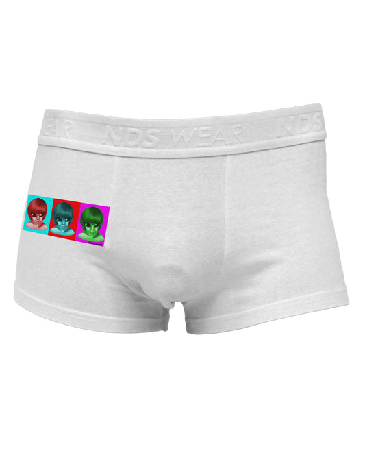 Extraterrestial Pop-art #2 Side Printed Mens Trunk Underwear by TooLoud-Mens Trunk Underwear-NDS Wear-White-Small-Davson Sales