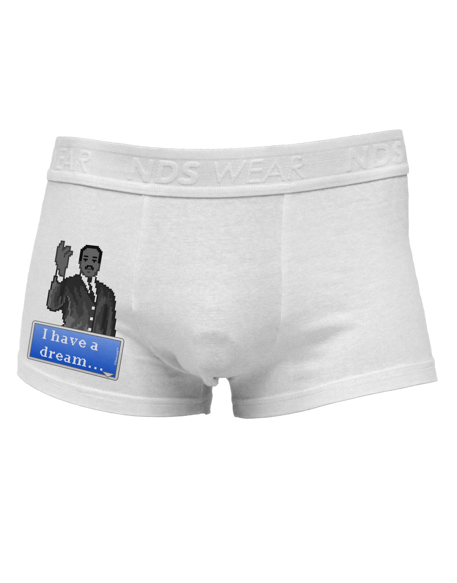 I have a Dream Pixel Art Side Printed Mens Trunk Underwear by TooLoud-Mens Trunk Underwear-NDS Wear-White-Small-Davson Sales
