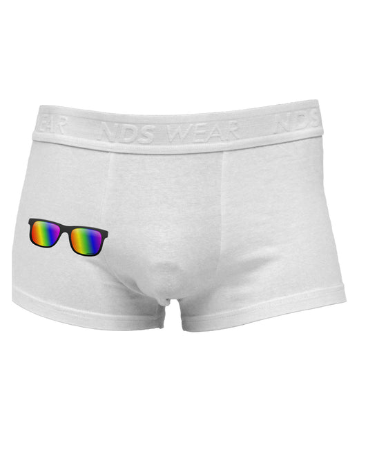 Pride Rainbow Lenses Side Printed Mens Trunk Underwear by TooLoud-Mens Trunk Underwear-NDS Wear-White-Small-Davson Sales