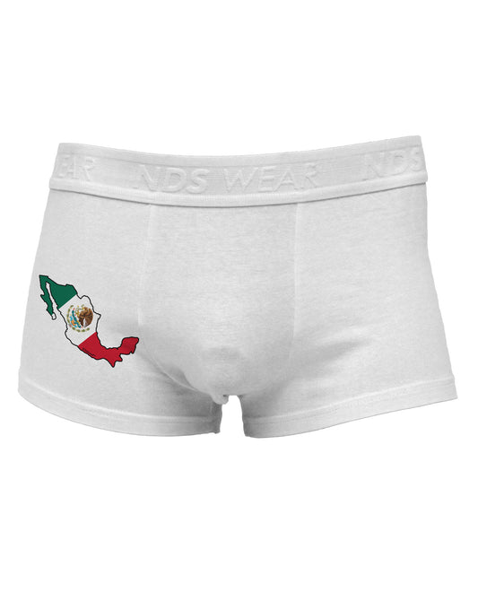 Mexico Outline - Mexican Flag Side Printed Mens Trunk Underwear by TooLoud-Mens Trunk Underwear-NDS Wear-White-Small-Davson Sales