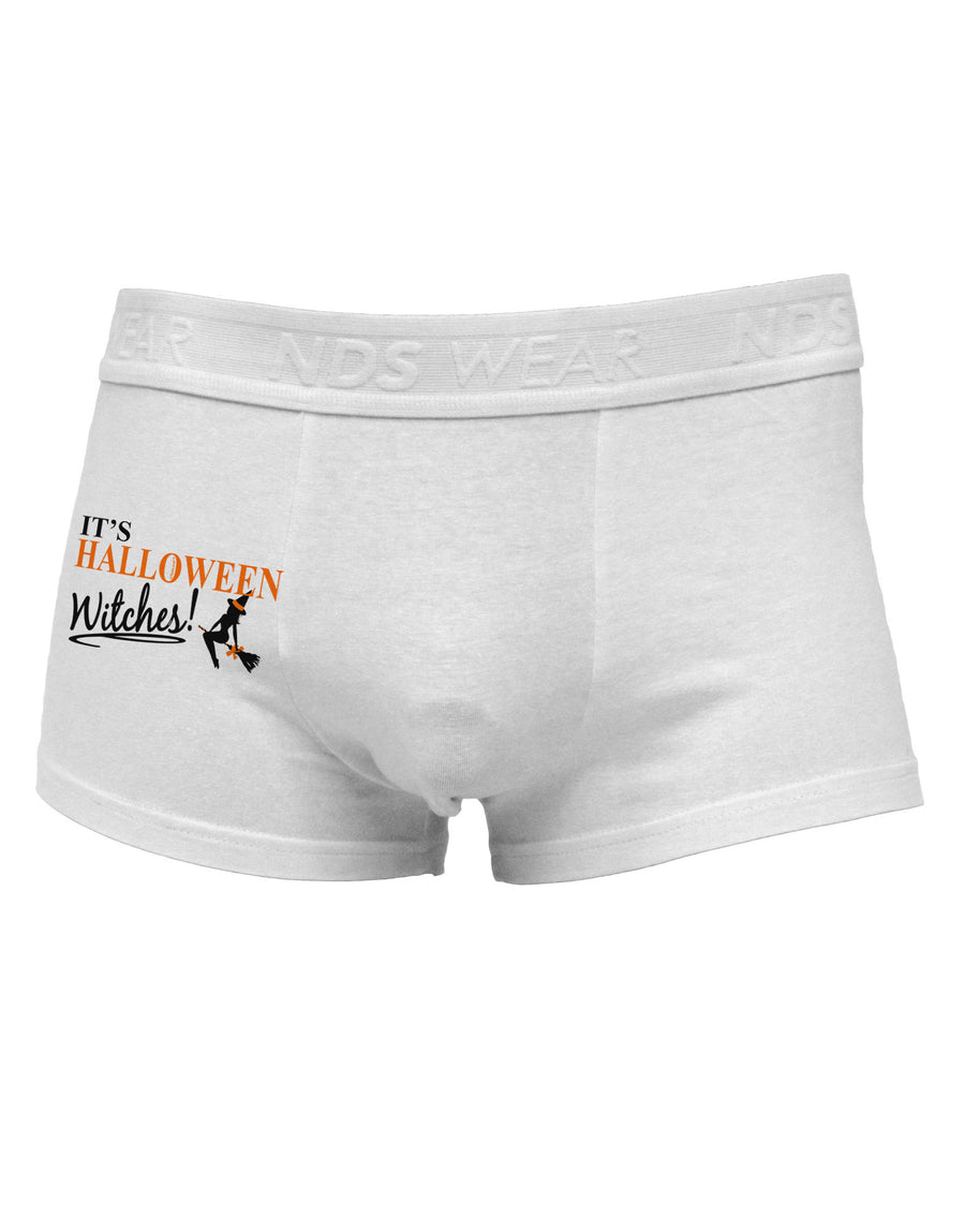 It's Halloween Witches Side Printed Mens Trunk Underwear-Mens Trunk Underwear-NDS Wear-White-Small-Davson Sales