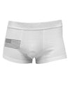 American Flag Glitter - Silver Side Printed Mens Trunk Underwear-Mens Trunk Underwear-NDS Wear-White-Small-Davson Sales