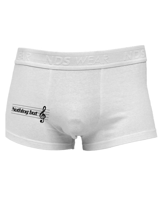 Nothing But Treble Music Pun Side Printed Mens Trunk Underwear by TooLoud-Mens Trunk Underwear-NDS Wear-White-Small-Davson Sales