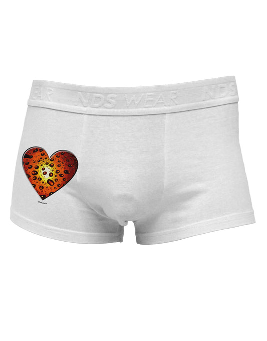 Water Droplet Heart Orange Side Printed Mens Trunk Underwear by TooLoud-Mens Trunk Underwear-NDS Wear-White-Small-Davson Sales