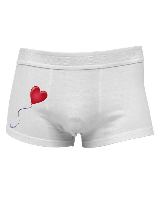 Cute Red Heart Balloon Side Printed Mens Trunk Underwear-Mens Trunk Underwear-NDS Wear-White-Small-Davson Sales