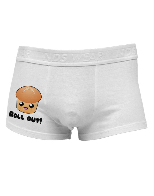 Roll Out Cute Roll Side Printed Mens Trunk Underwear-Mens Trunk Underwear-NDS Wear-White-Small-Davson Sales