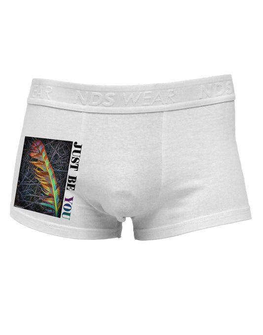 Just Be You - Unique Side Printed Mens Trunk Underwear-Mens Trunk Underwear-NDS Wear-White-Small-Davson Sales