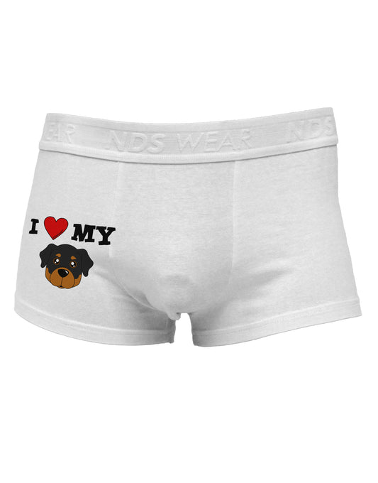 I Heart My - Cute Rottweiler Dog Side Printed Mens Trunk Underwear by TooLoud-Mens Trunk Underwear-TooLoud-White-Small-Davson Sales