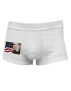 Patriotic USA Flag with Bald Eagle Side Printed Mens Trunk Underwear by TooLoud-Mens Trunk Underwear-NDS Wear-White-Small-Davson Sales