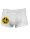 EDM Smiley Face Side Printed Mens Trunk Underwear by TooLoud-Mens Trunk Underwear-NDS Wear-White-Small-Davson Sales