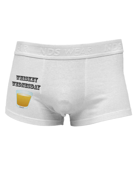 Whiskey Wednesday Design - Text Side Printed Mens Trunk Underwear by TooLoud-Mens Trunk Underwear-NDS Wear-White-Small-Davson Sales