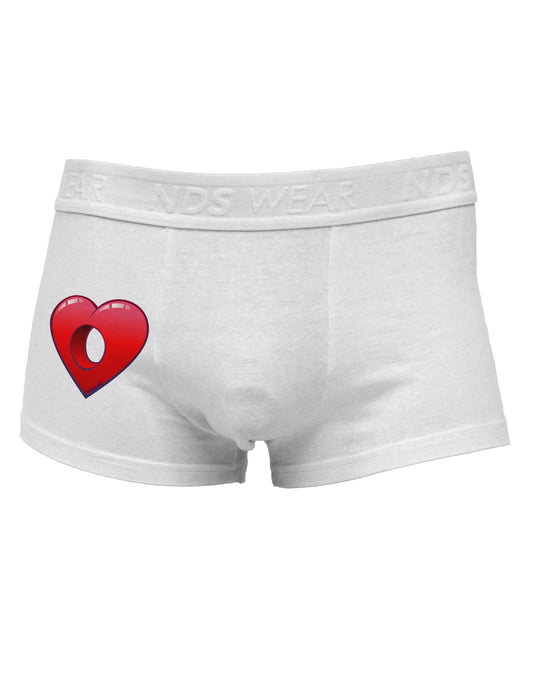 Hole Heartedly Broken Heart Side Printed Mens Trunk Underwear by NDS Wear-Mens Trunk Underwear-NDS Wear-White-Small-Davson Sales