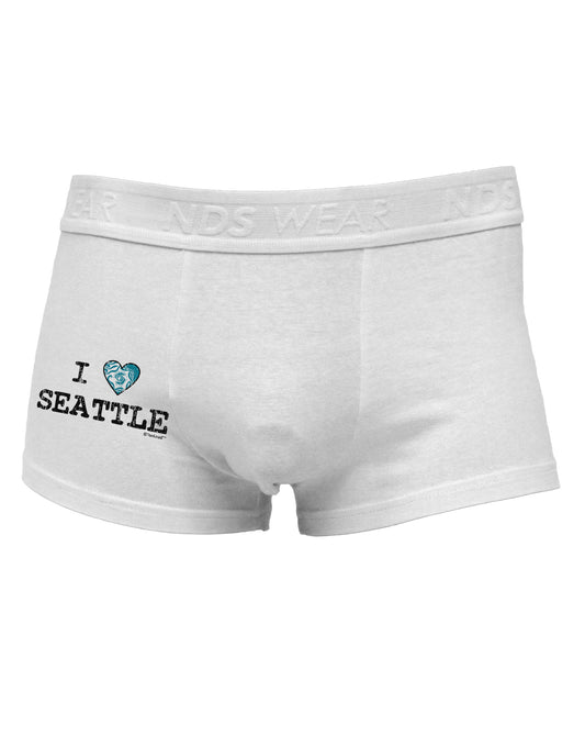 Distressed I Heart Seattle - Heart Flag Side Printed Mens Trunk Underwear by TooLoud-Mens Trunk Underwear-TooLoud-White-Small-Davson Sales