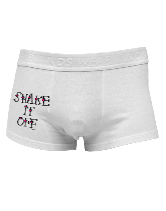 Shake It Off Text Cute with Hearts Side Printed Mens Trunk Underwear by TooLoud-Mens Trunk Underwear-NDS Wear-White-Small-Davson Sales