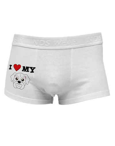 I Heart My - Cute Bulldog - White Side Printed Mens Trunk Underwear by TooLoud-Mens Trunk Underwear-TooLoud-White-Small-Davson Sales