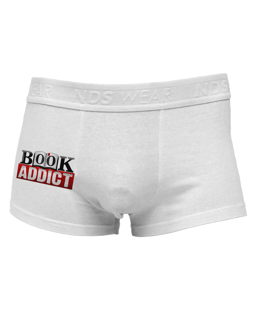 Book Addict Side Printed Mens Trunk Underwear-Mens Trunk Underwear-NDS Wear-White-X-Large-Davson Sales