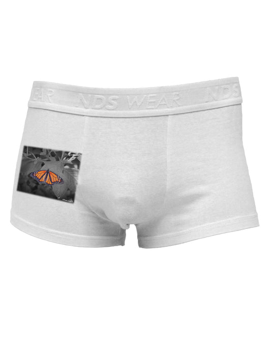 Monarch Butterfly Photo Side Printed Mens Trunk Underwear-Mens Trunk Underwear-NDS Wear-White-Small-Davson Sales