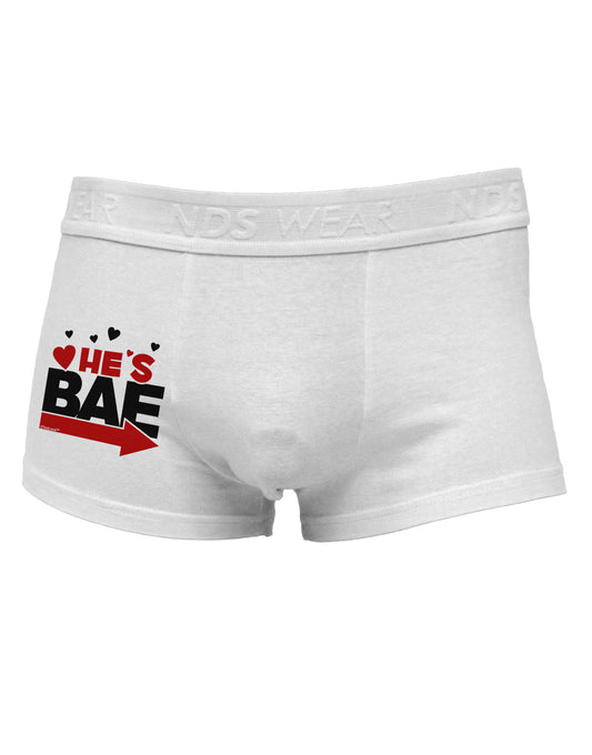 He's BAE - Right Arrow Side Printed Mens Trunk Underwear-Mens Trunk Underwear-NDS Wear-White-Small-Davson Sales