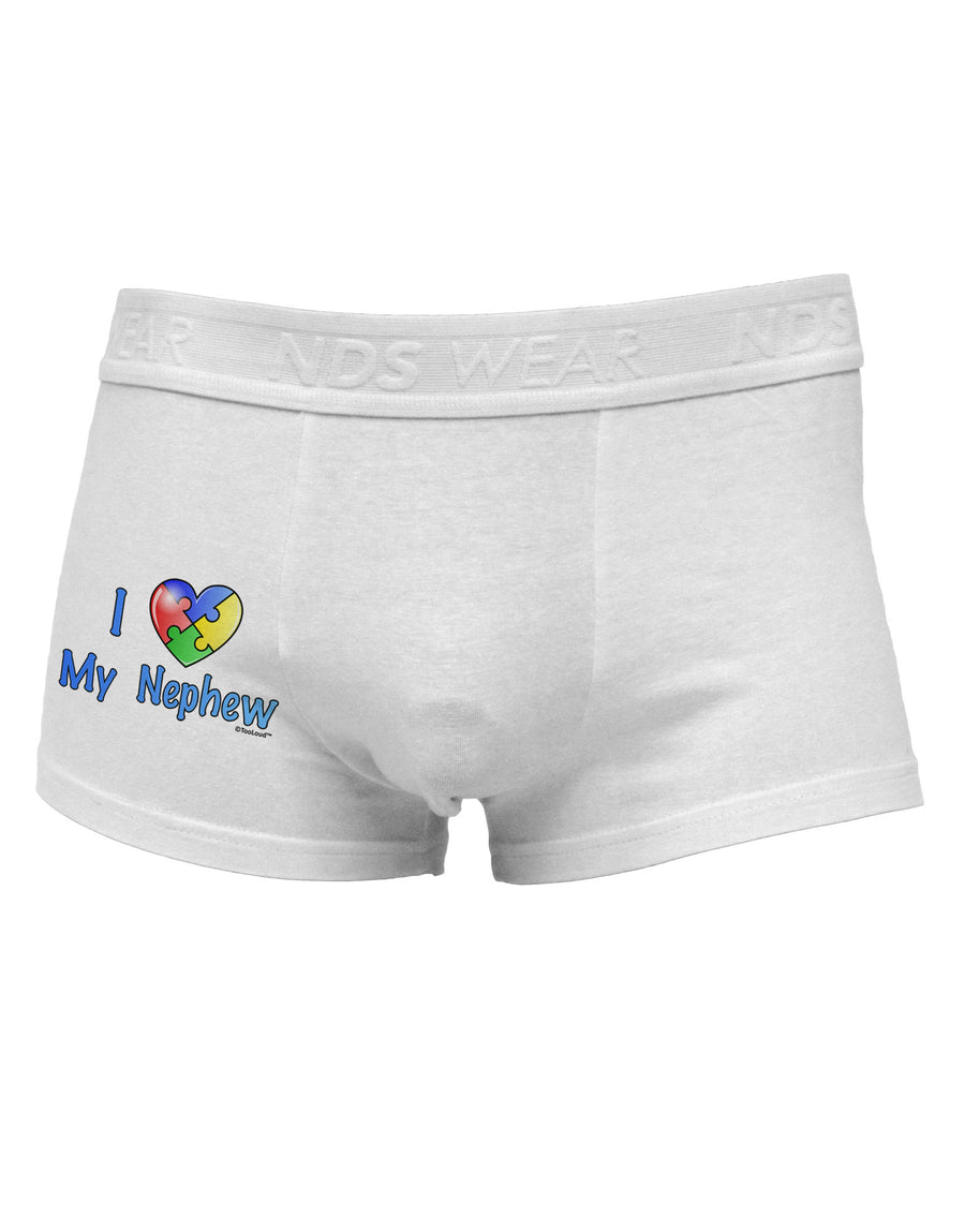 I Heart My Nephew - Autism Awareness Side Printed Mens Trunk Underwear by TooLoud-Mens Trunk Underwear-NDS Wear-White-Small-Davson Sales