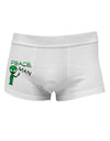 Peace Man Alien Side Printed Mens Trunk Underwear-Mens Trunk Underwear-NDS Wear-White-Small-Davson Sales