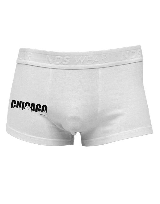 Chicago Skyline Cutout Side Printed Mens Trunk Underwear by TooLoud-Mens Trunk Underwear-TooLoud-White-Small-Davson Sales