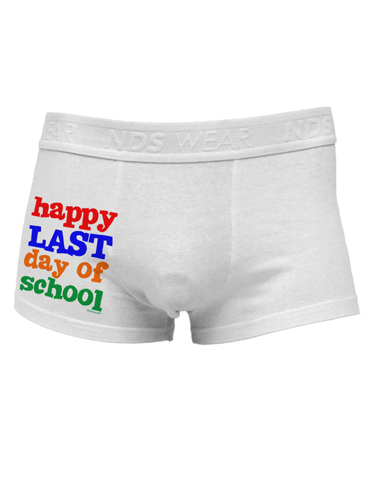 Happy Last Day of School Side Printed Mens Trunk Underwear-Mens Trunk Underwear-NDS Wear-White-Small-Davson Sales