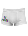 Be Proud Gay Pride - Rainbow Hearts Side Printed Mens Trunk Underwear by TooLoud-Mens Trunk Underwear-TooLoud-White-Small-Davson Sales